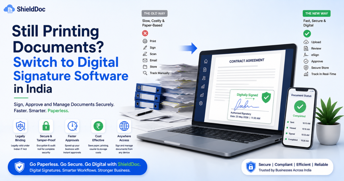 Still Printing Documents? Switch to Digital Signature Software India